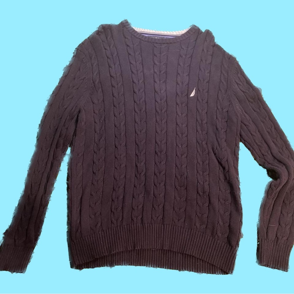 Vintage Navy Blue Nautica Dress sweater Size XL
See pictures for quality